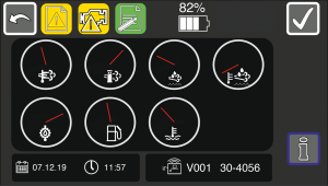 Gráficos en la pantalla del radiocontrol