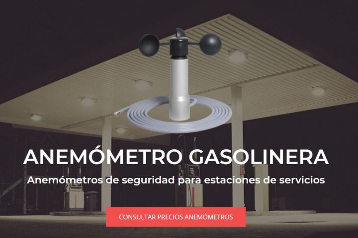 Anemómetros para gasolineras