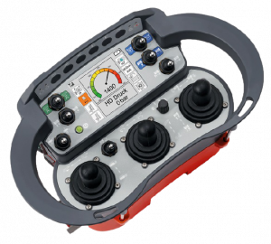 Mando de radiocontrol bidireccional con gráfico